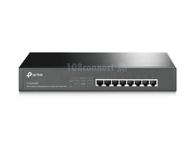 TP-LINK TL-SG1008MP 8-port Gigabit PoE+ Switch, 124W PoE power supply for all 8 PoE+ ports