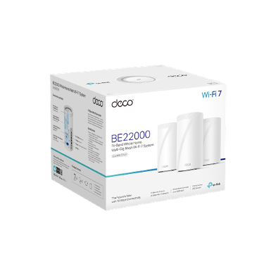 TP-LINK DECO BE85 (PACK3) BE22000 Tri-Band Whole Home Mesh WiFi 7 System