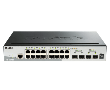 D-LINK DGS-1510-20 20-port Gigabit Layer 3 Smart Managed Switch with 2-port Gigabit