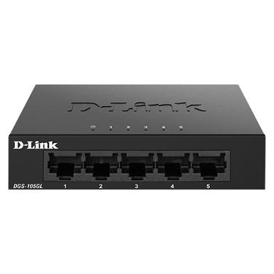 D-LINK DGS-105GL 5 Port Gigabit Metal Unmanaged Desktop Switch
