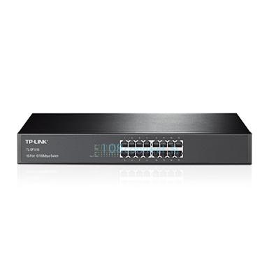 TP-LINK TL-SF1016 16-Port Unmanaged Fast Ethernet Switch 19" Rack-mount Steel case