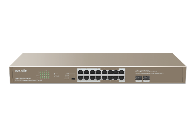 TENDA TEG1118P-16-250W 16GE+2SFP Ethernet Switch With 16-Port PoE