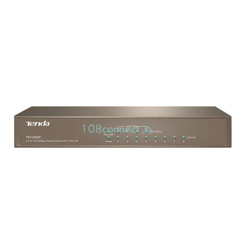 TENDA TEF1008P 8-Port 10/100Mbps Desktop Switch With 4-Port Poe