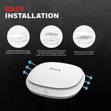 เครื่องฟองอากาศ Honeywell Move Pure 3 Car Air Purifier เครื่องฟอกอากาศในรถยนต์ ขจัดฝุ่น PM 2.5