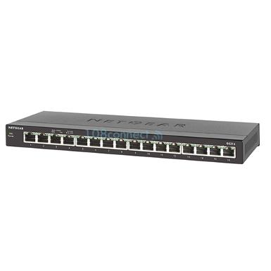 NETGEAR GS316 16-Port Desktop Gigabit Switch Steel case