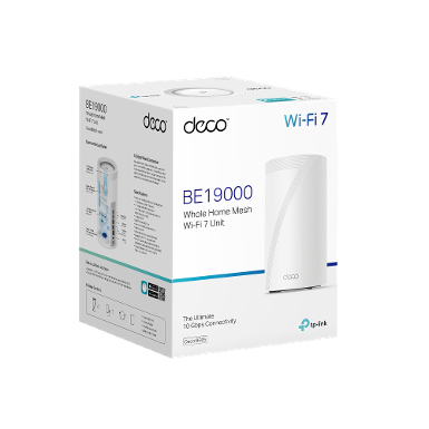 TP-LINK DECO BE85 (PACK1) BE22000 Tri-Band Whole Home Mesh WiFi 7 System