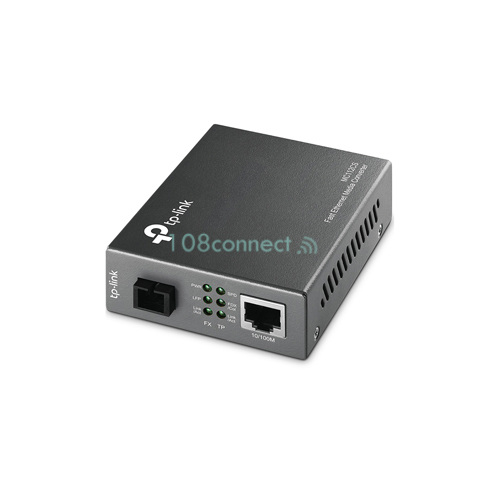 TP-LINK MC112CS Media Converter (10/100 Ethernet to 100BASE-FX Singlemode Fibre, SC Connector)