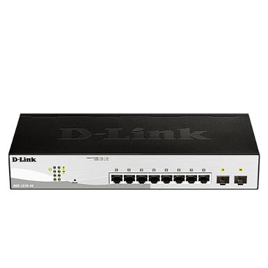 D-LINK DGS-1210-10 8-port UTP 10/100/1000Mbps, 2-port Gigabit SFP Smart Switch