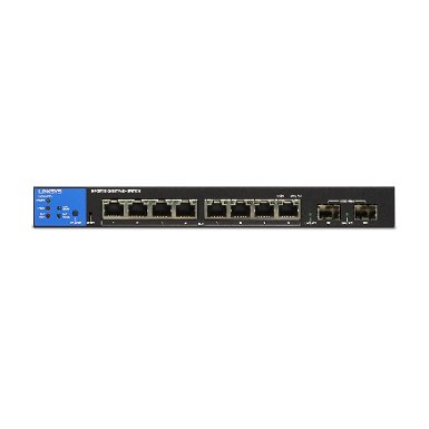 LINKSYS LGS310MPC 8-Port Managed Gigabit PoE+ Switch, Power Budget 110Watt