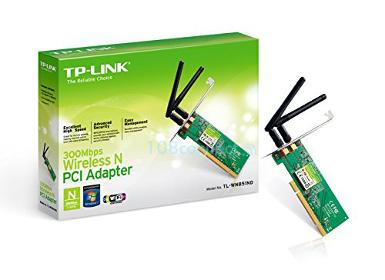 TP-LINK TL-WN851ND 300Mbps Wireless PCI Adapter, 2 3dBi Antennas