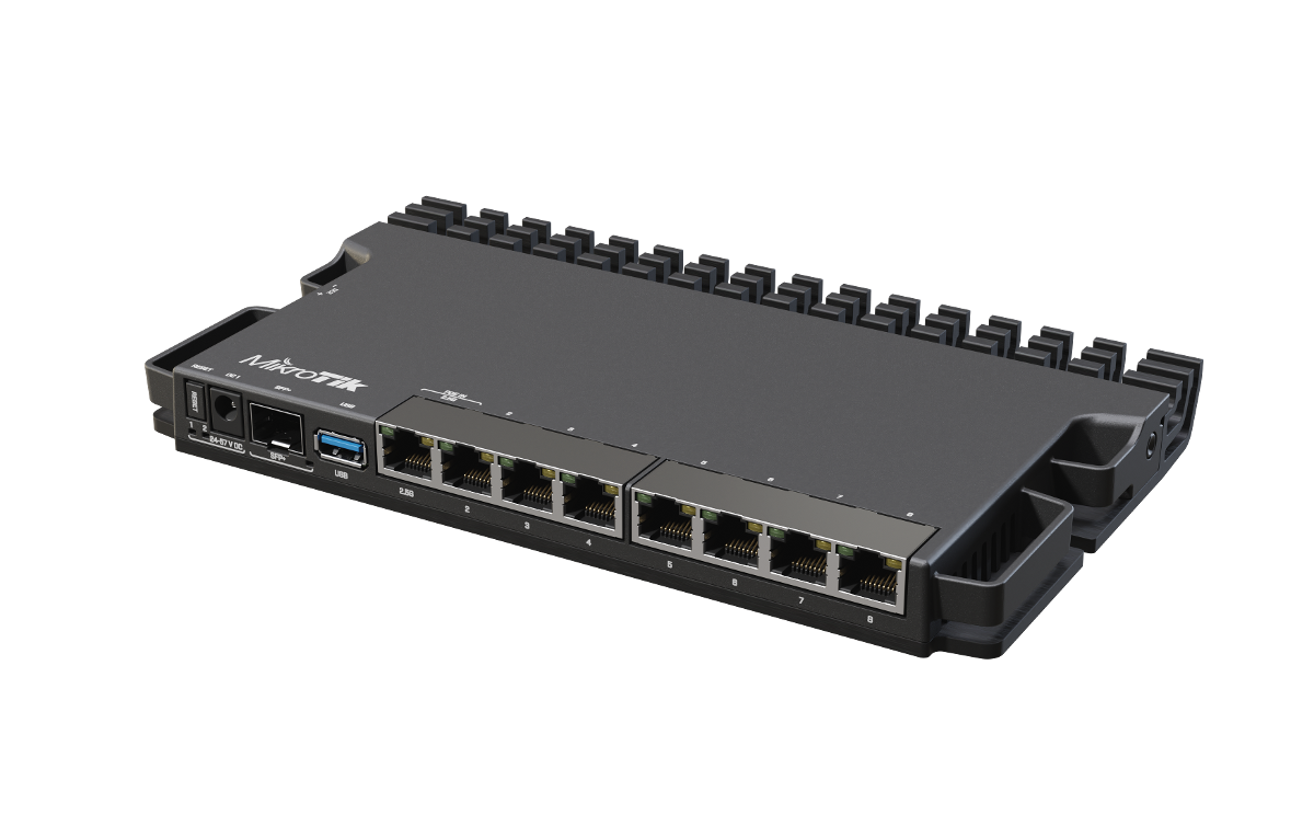 MikroTik RB5009UG+S+IN 7-Port Gigabit Ethernet + 1-Port 2.5Gigabit Ethernet + 1-Port SFP+