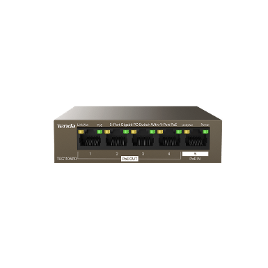 TENDA TEG1105P-4-63W 5-Port Gigabit Switch With 4-Port PoE