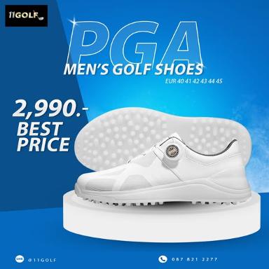 รหัสสินค้า XZ328 ไม้กอล์ฟพรีเมี่ยม!!! ราคาถูกที่สุดในประเทศไทย!!! PGA GOLF SHOES BOA Spikeless เน