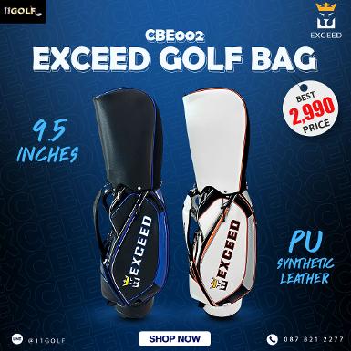รหัสสิค้า QBE002 ไม้กอล์ฟพรีเมี่ยม!!! ราคาถูกที่สุดในประเทศไทย!!! NEW&nbsp;EXCEED GOLF BAG PU ถุงกอ
