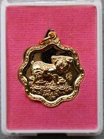 เหรียญกะไหล่ทอง หมูนำโชค วัดมังกรกมลาวาส เยาวราช ปี 2562 เหรียญหมูทองนำเงินมาให้   เสริมดวง เหมาะมาก